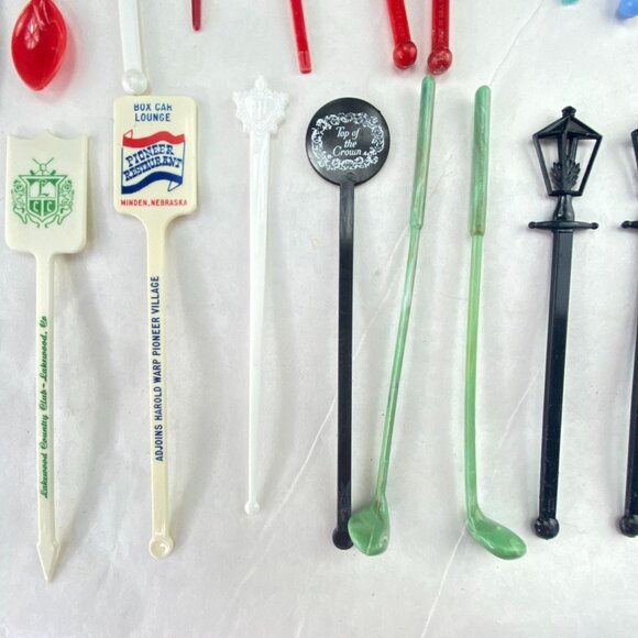 Vintage Swizzle Sticks Mixed Lot of 44 - Picture 9 of 10